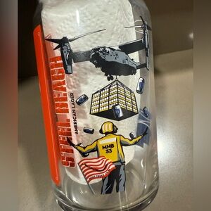 Mike Hess brewing pint beer can glass steel beach American lager
